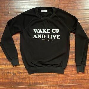 Black Spiritual Gangster “Wake Up And Live” sweatshirt, size medium.